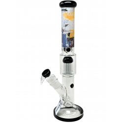 G-Rollz | 18" Banksy's 'Bulletproof Dove' - Straight Bong White [BG20106B]