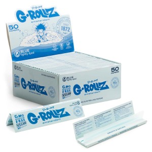 G-ROLLZ | Lightly Dyed Blue Rolling Papers - 50ct Display - King Size [GR05A-DIS]