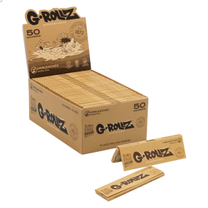 G-ROLLZ | Unbleached Extra Thin - 50 '1¼' Papers (50 Booklets Display) - [GR301A]