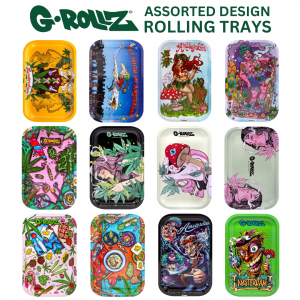 G-ROLLZ | Assorted Medium Tray 10.8 x 6.9in - 12ct Pack [GR3301-PK]