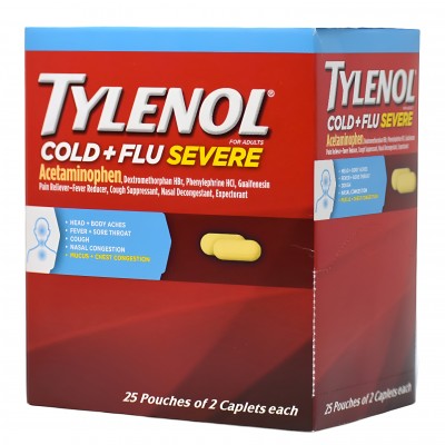 Tylenol Cold & Flu Severe Tablets - 2pk/ 25ct Display