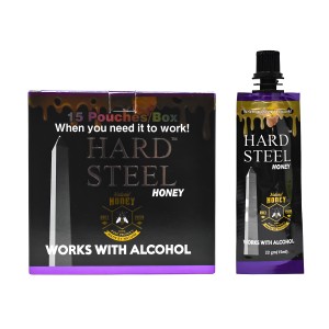 Hard Steel Plus Male Enhancement Honey Tube - 15ct Display