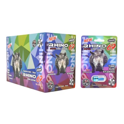 Rhino 69 49000K Enhancement Capsules - 24ct Display