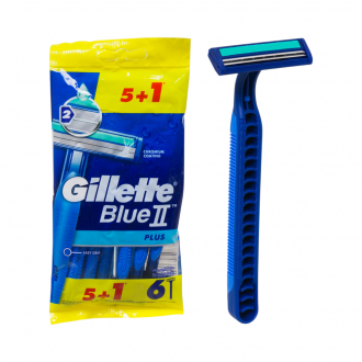 Gillette Blue 2 Razors 5+1 - Pack of 6