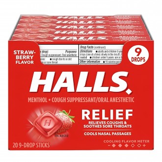 Halls Cough Relief Drops - 20ct Display