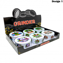 100mm 4 Part Grinders 6Ct Display [100MM6CT]