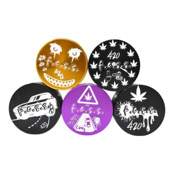 55mm 420 F.E.S.S Engraved Elegance Herb Grinder