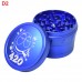 62mm Assorted Color Premium 420-Themed Herb Grinders 62mm Assorted Color Premium 420-Themed Herb Grinders - High-Quality 4-Piece Grinders
