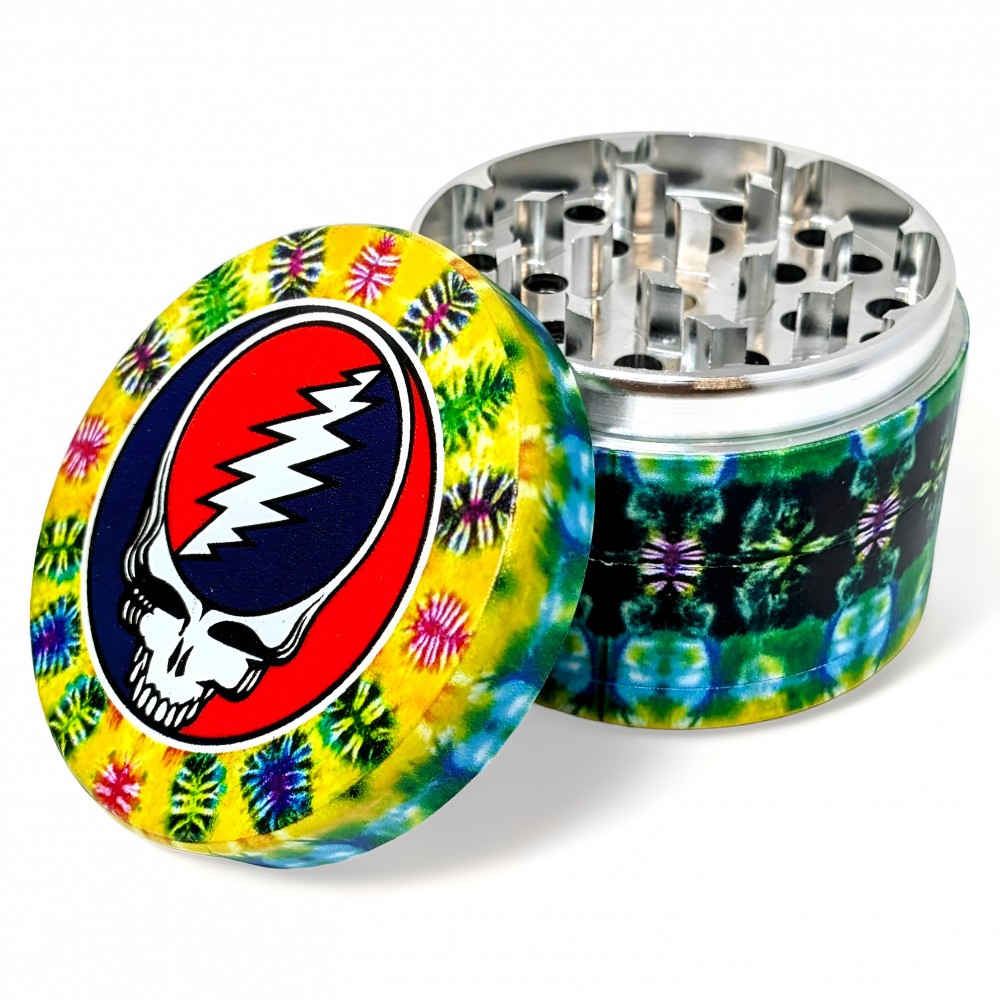 Blazy Susan X Grateful Dead Tie Dye SYF Grinder 4pc - 6ct Display
