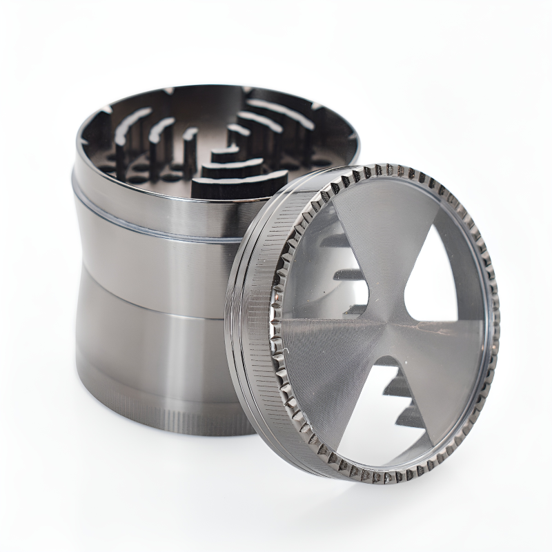 Double Cross 62mm 4-Part Metal Herb Grinder