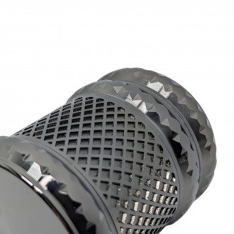 Death Row Records - 1.7" 4 Part Zinc Gem Grid Grinder - Gun Metal