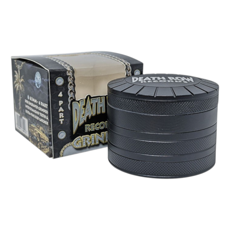 Death Row Records 2.4" 4 Part Aluminum Shield Herb Grinder – Assorted