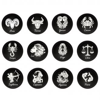 63mm Assorted Color 4-Parts Herb Grinders for Every Zodiac