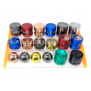 Assorted Styles Grinder -18 Pcs Acrylic Display