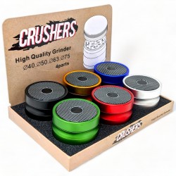 63mm Crushers Grinder 6Ct Display - [GR115]