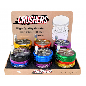 63mm Crushers Tri-Color Grinder 6ct Display [GR177]
