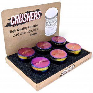 52mm 4 Parts Crushers Grinder 6Ct Display - [GR227A]
