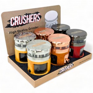 65mm Crushers LED Zinc Grinder 6Ct Display - [GR267]