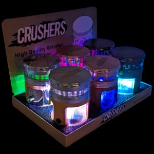 65mm Crushers LED Zinc Grinder 6Ct Display - [GR267]