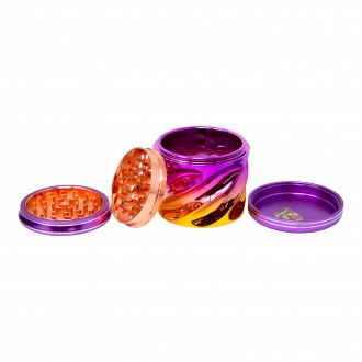 75mm 4 Parts Crushers Twist Your Herbs Right Grinder 6ct Display - [GR405]
