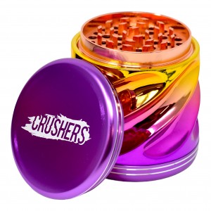 75mm 4 Parts Crushers Twist Your Herbs Right Grinder 6ct Display - [GR405]