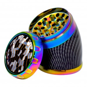 75mm 4 Part Spin Into Flavor Curved For Perfect Grind Crushers Grinder 6ct Display - [GR420]