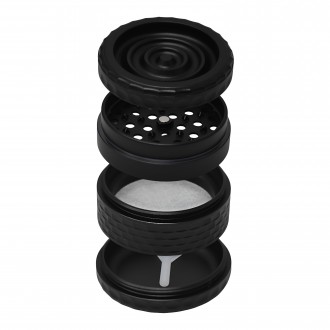 Crushers - Textured Touch 4-Parts Herb Grinder - 6Ct Display [GR653]
