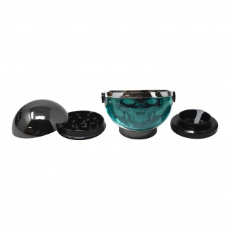 Crushers - Skulled Up 4-Parts Herb Grinder - 6Ct Display [GR654]