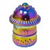 Take It Easy Rainbow Mushroom Herb Grinders – 12 Count Display