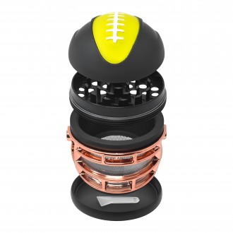 62mm Crushers Football Helmet Grinder - 6Ct Display [GR925]