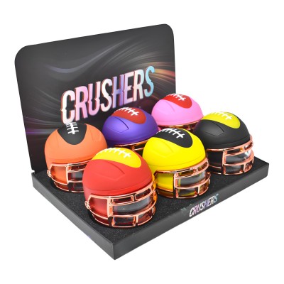 62mm Crushers Football Helmet Grinder - 6Ct Display [GR925]