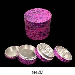 42MM 4 Part Grinder Marble Colors (Assorted Individual) [G42M]