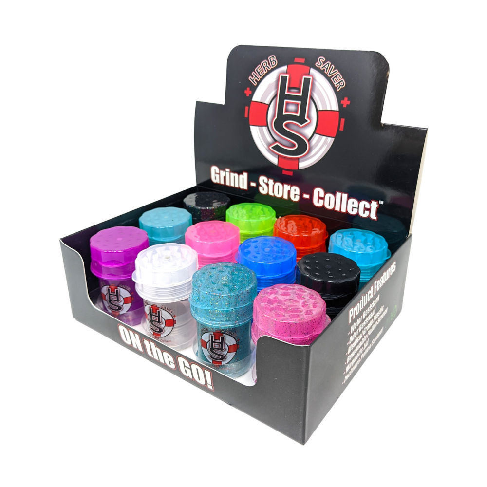 Small HerbSaver Grinder 12 Ct Display [HSLSM12]