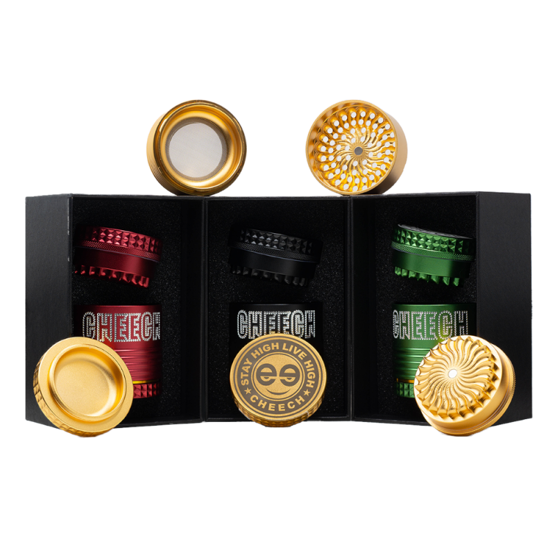 Cheech 4-Part Quick Release Herb Grinder with Storage