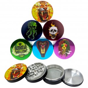 62mm 4 Parts Assorted Color Hauntographs Grinders - 6 Pack [JIG054]