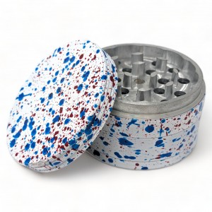 62mm Assorted Color 4 Parts Paint Speckles 4 Parts Grinder - 6PK [JIG058]