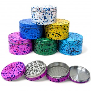 62mm Assorted Color 4 Parts Paint Speckles 4 Parts Grinder - 6PK [JIG058]