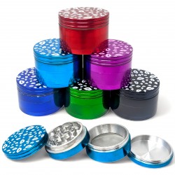 50mm Assorted Color LusciousLipPrint 4 Parts Grinders - 6PK [JIG064]
