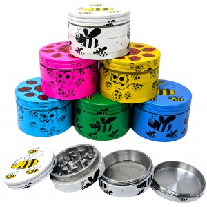 50mm Assorted Color BuzzingBeauties 4 Parts Grinders - 6PK [JIG065]