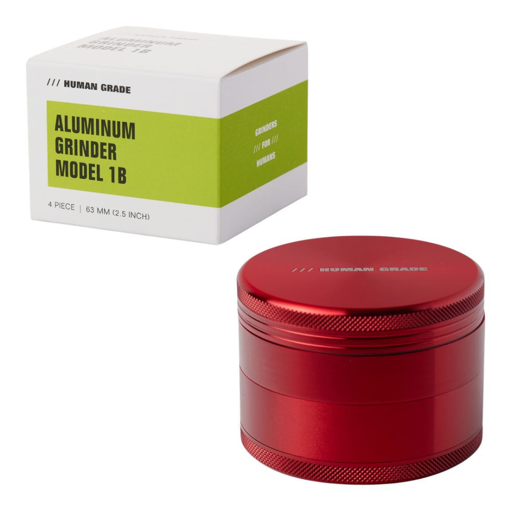 2.5 Inch 4-Piece Aluminum Grinder Human Grade – 63mm Series 1B