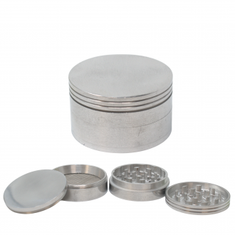 62mm 4 Part Silver Grinder [G624P]