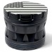 Drumming the American Spirit Into Every Herb 4 Parts Grinder - Black [WB-14-BLK]