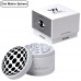WÜNDR - 2.5" Matte White and black 4-Part Herb Grinder 63mm