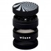 WÜNDR - 2.5" Matte White and black 4-Part Herb Grinder 63mm