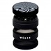 WÜNDR - 2.5" Matte White and black 4-Part Herb Grinder 63mm