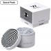 WÜNDR - 2.5" Matte White and black 4-Part Herb Grinder 63mm