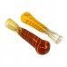 2.5" Frit Spiral Art Chillum Hand Pipe - 10ct 