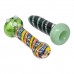 3.5" Eye Catching Glass Chillum Hand Pipe - Compact and Colorful Glass Pipe for Smooth Hits