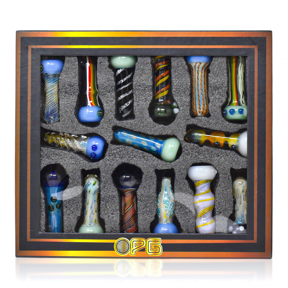 3.5" Eye Catching Glass Chillum Hand Pipe - Compact and Colorful Glass Pipe for Smooth Hits