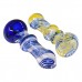 On Point Glass 4" Vibrant Swirl Glass Hand Pipe - 12Ct Display